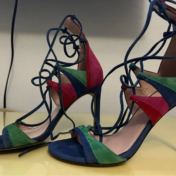 Stuart Weitzman Shoes Sandal Legwrap Multicolor size 38 - Picture 4 of 5